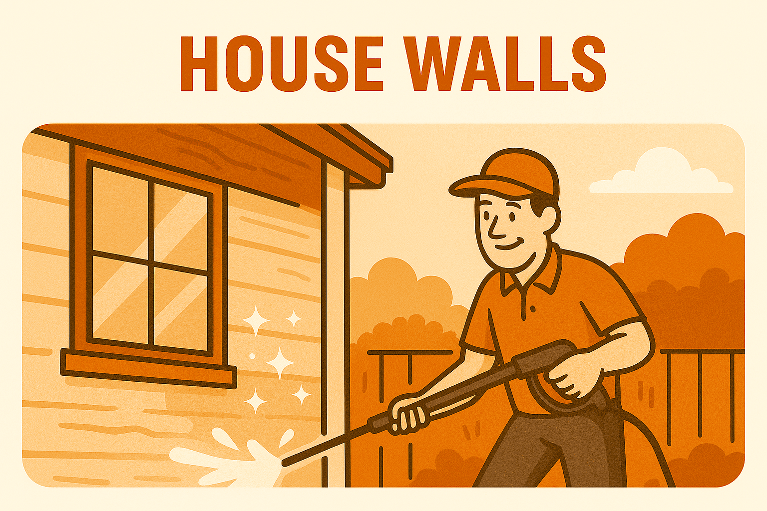 House Wall Soft Wash